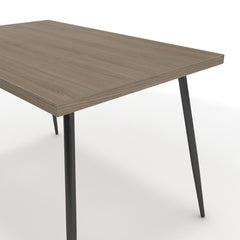 Étkezőasztal - Manu fekete lábbal - Szürke Vicenza tölgy, méret: 120x75