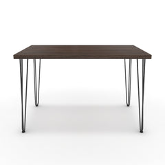 Étkezőasztal - Linga fekete lábbal - Sötét rauna szil, méret: 120x75