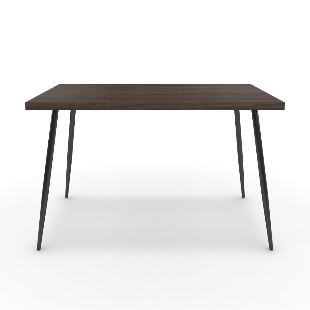 Étkezőasztal - Manu fekete lábbal - Sötét rauna szil, méret: 120x75