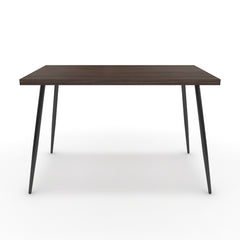 Étkezőasztal - Manu fekete lábbal - Sötét rauna szil, méret: 120x75
