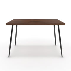 Étkezőasztal - Manu fekete lábbal - Mogyoró, méret: 120x75