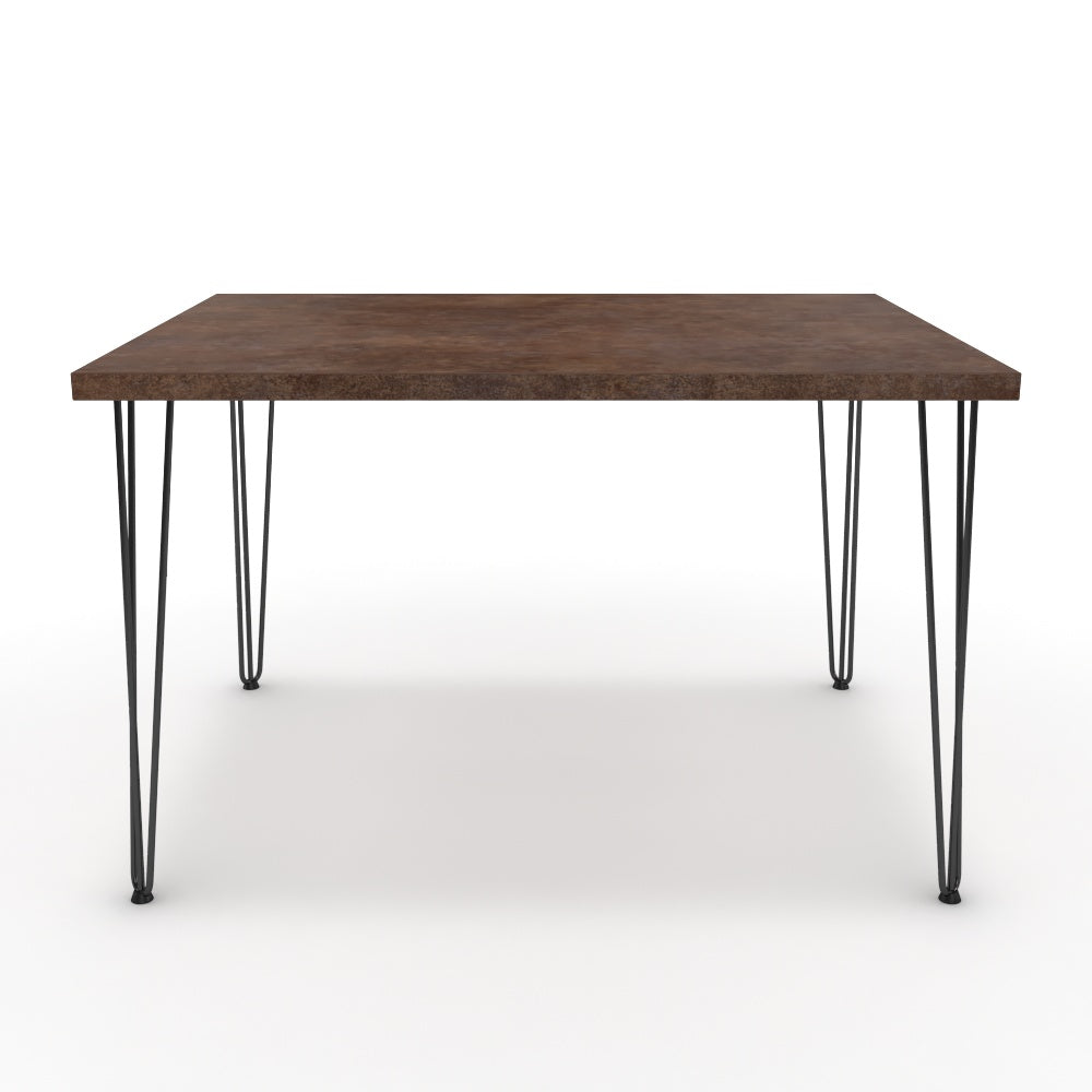 Étkezőasztal - Linga fekete lábbal - Ferro bronz, méret: 120x90