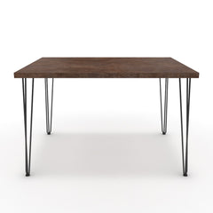 Étkezőasztal - Linga fekete lábbal - Ferro bronz, méret: 120x90