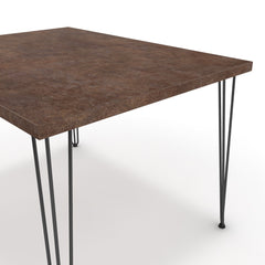 Étkezőasztal - Linga fekete lábbal - Ferro bronz, méret: 120x90