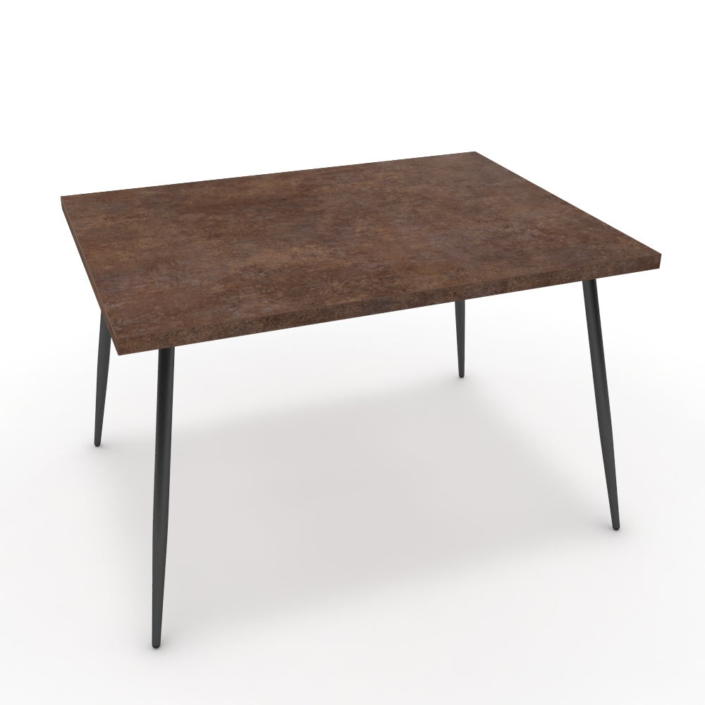 Étkezőasztal - Manu fekete lábbal - Ferro bronz, méret: 120x90