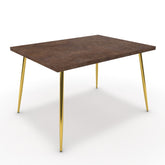 Étkezőasztal - Manu arany lábbal - Ferro bronz, méret: 120x90