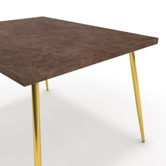 Étkezőasztal - Manu arany lábbal - Ferro bronz, méret: 120x90