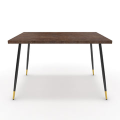 Étkezőasztal - Manu fekete és arany lábbal - Ferro bronz, méret: 120x90