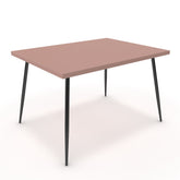 Étkezőasztal - Manu fekete lábbal - Antik rózsaszín, méret: 120x90