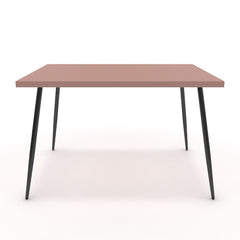 Étkezőasztal - Manu fekete lábbal - Antik rózsaszín, méret: 120x90
