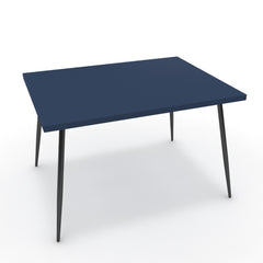 Étkezőasztal - Manu fekete lábbal - Tiroli kék, méret: 120x90