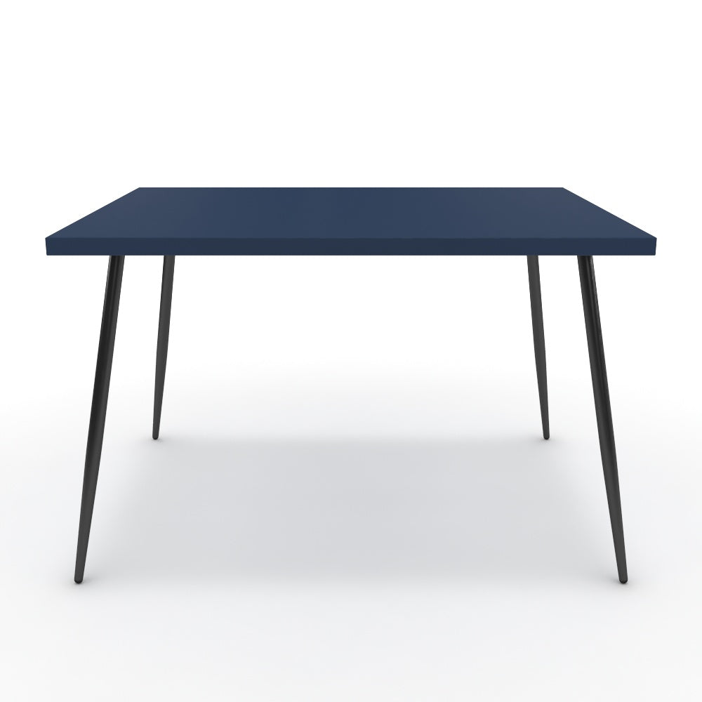 Étkezőasztal - Manu fekete lábbal - Tiroli kék, méret: 120x90