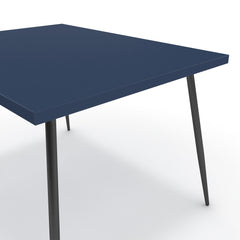 Étkezőasztal - Manu fekete lábbal - Tiroli kék, méret: 120x90