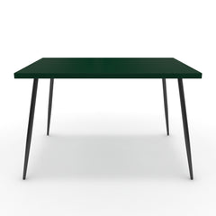 Étkezőasztal - Manu fekete lábbal - Forest zöld, méret: 120x90