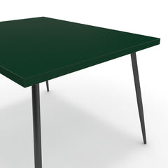 Étkezőasztal - Manu fekete lábbal - Forest zöld, méret: 120x90