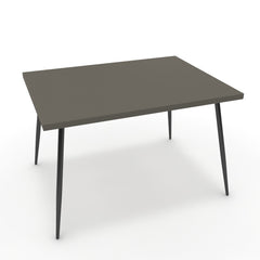 Étkezőasztal - Manu fekete lábbal - Fosszil szürke, méret: 120x90