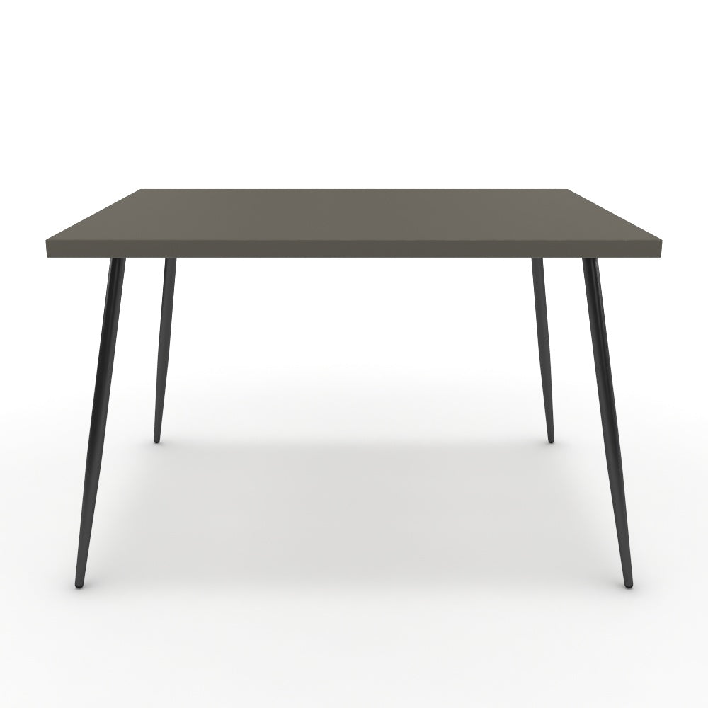 Étkezőasztal - Manu fekete lábbal - Fosszil szürke, méret: 120x90