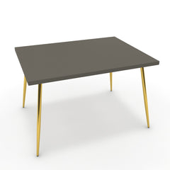 Étkezőasztal - Manu arany lábbal - Fosszil szürke, méret: 120x90