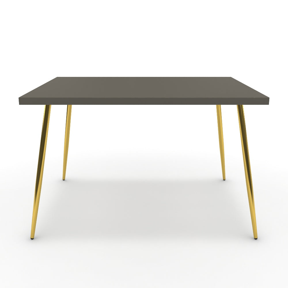 Étkezőasztal - Manu arany lábbal - Fosszil szürke, méret: 120x90