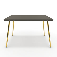 Étkezőasztal - Manu arany lábbal - Fosszil szürke, méret: 120x90