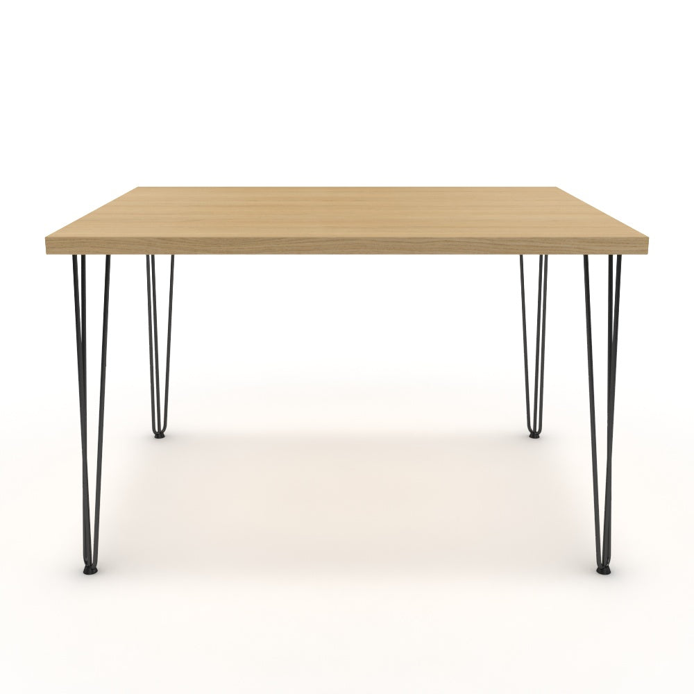 Étkezőasztal - Linga fekete lábbal - Vicenza tölgy, méret: 120x90