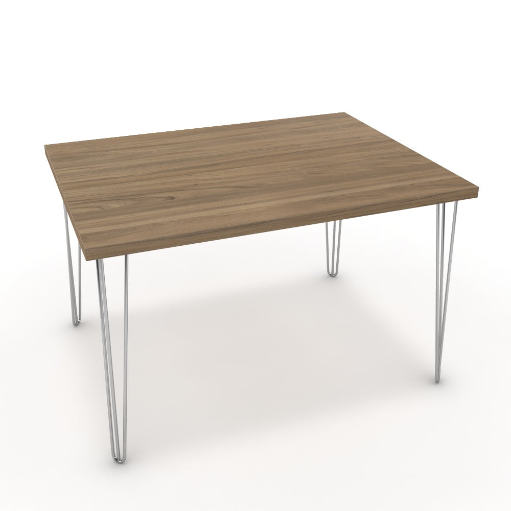 Étkezőasztal - Linga króm lábbal - Világos rauna szil, méret: 120x90