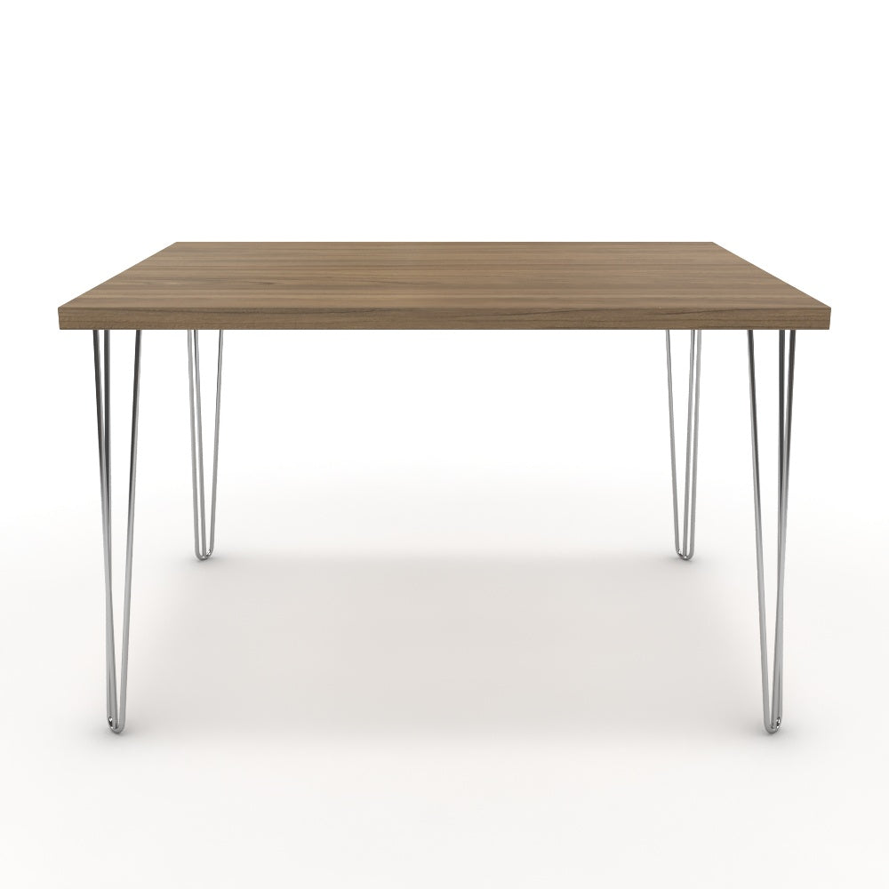 Étkezőasztal - Linga króm lábbal - Világos rauna szil, méret: 120x90