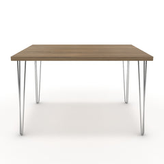 Étkezőasztal - Linga króm lábbal - Világos rauna szil, méret: 120x90