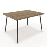 Étkezőasztal - Manu fekete lábbal - Világos rauna szil, méret: 120x90