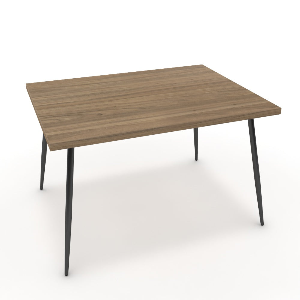 Étkezőasztal - Manu fekete lábbal - Világos rauna szil, méret: 120x90