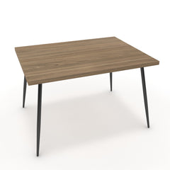 Étkezőasztal - Manu fekete lábbal - Világos rauna szil, méret: 120x90