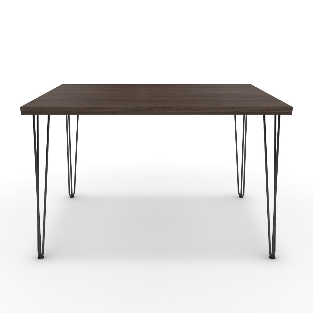 Étkezőasztal - Linga fekete lábbal - Sötét rauna szil, méret: 120x90