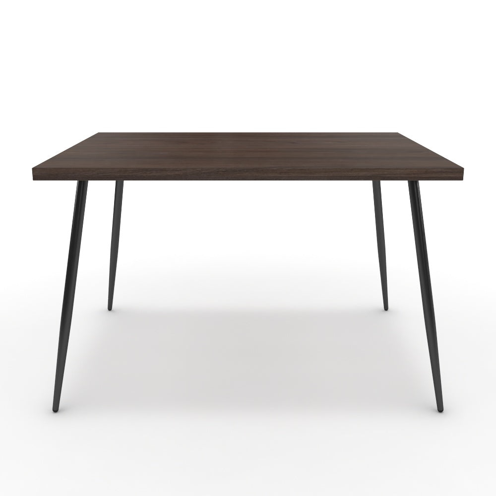 Étkezőasztal - Manu fekete lábbal - Sötét rauna szil, méret: 120x90