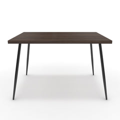 Étkezőasztal - Manu fekete lábbal - Sötét rauna szil, méret: 120x90