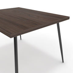 Étkezőasztal - Manu fekete lábbal - Sötét rauna szil, méret: 120x90