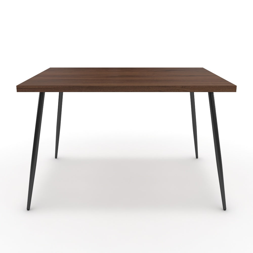 Étkezőasztal - Manu fekete lábbal - Mogyoró, méret: 120x90