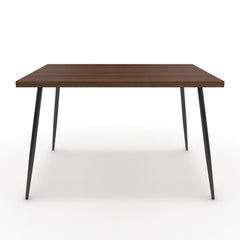 Étkezőasztal - Manu fekete lábbal - Mogyoró, méret: 120x90