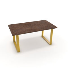 Étkezőasztal - Antara festett arany lábbal - Ferro bronz, méret: 160x90