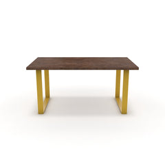 Étkezőasztal - Antara festett arany lábbal - Ferro bronz, méret: 160x90