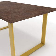 Étkezőasztal - Antara festett arany lábbal - Ferro bronz, méret: 160x90
