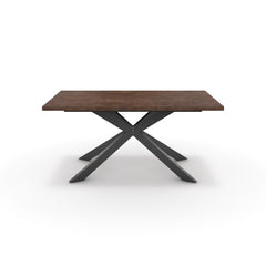 Étkezőasztal - Jama fekete lábbal - Ferro bronz, méret: 160x90