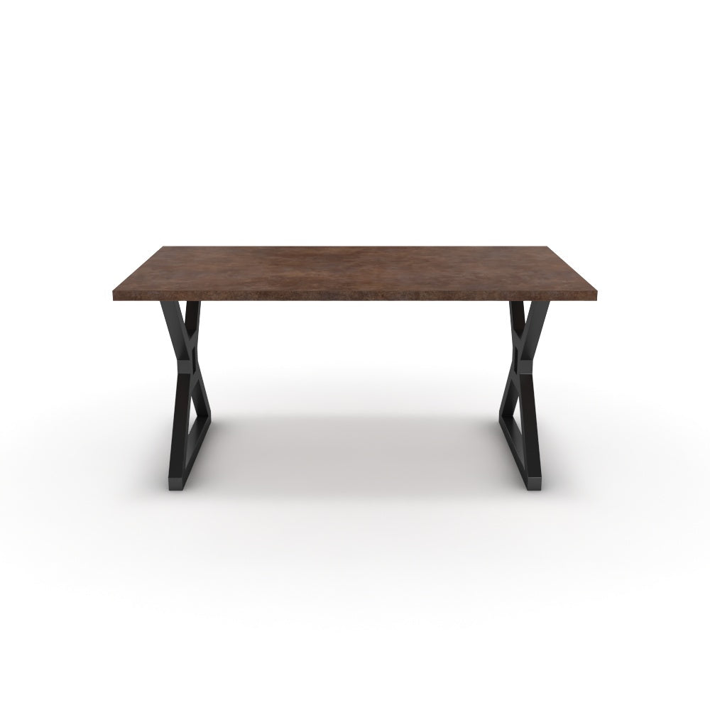 Étkezőasztal - Mandira fekete lábbal - Ferro bronz, méret: 160x90