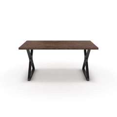 Étkezőasztal - Mandira fekete lábbal - Ferro bronz, méret: 160x90