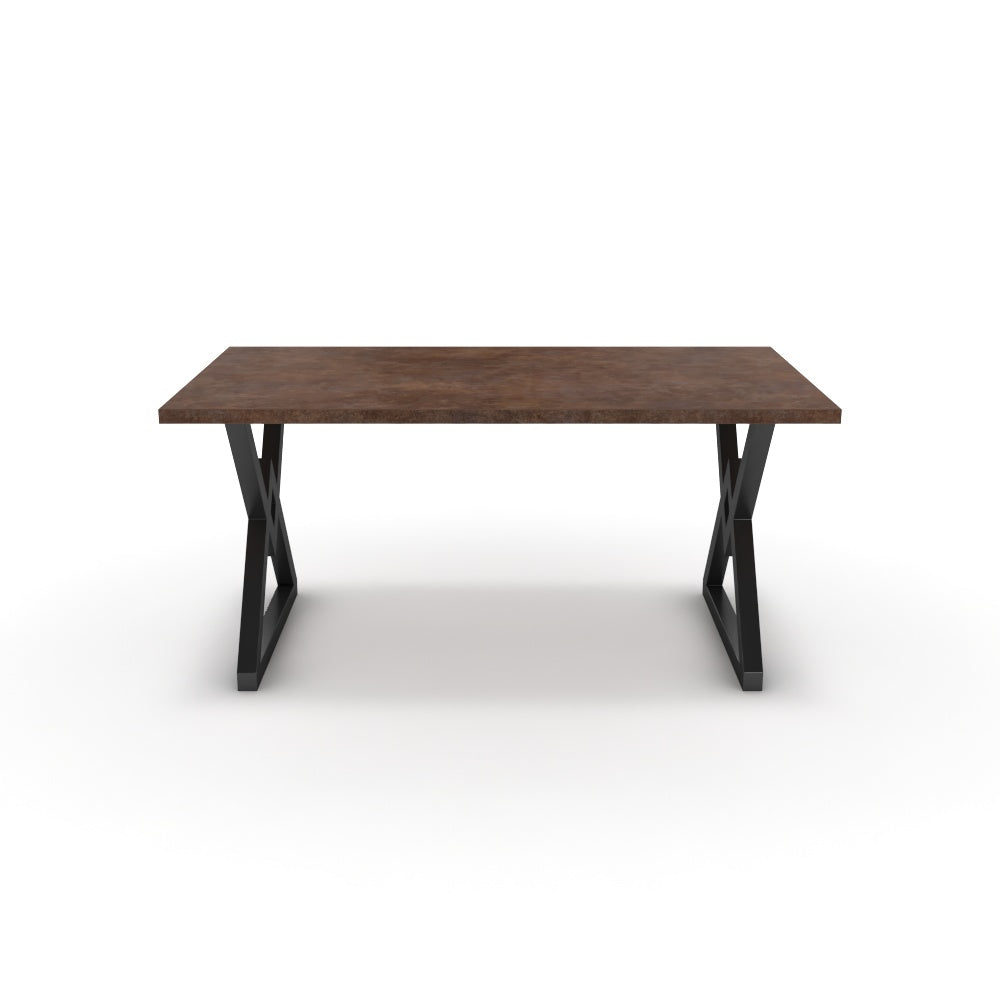 Étkezőasztal - Uttama fekete lábbal - Ferro bronz, méret: 160x90