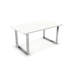 Étkezőasztal - Antara króm lábbal - Alpesi fehér, méret: 160x90