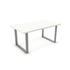 Étkezőasztal - Antara festett ezüst lábbal - Alpesi fehér, méret: 160x90