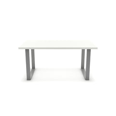 Étkezőasztal - Antara festett ezüst lábbal - Alpesi fehér, méret: 160x90