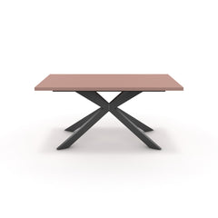 Étkezőasztal - Jama fekete lábbal - Antik rózsaszín, méret: 160x90