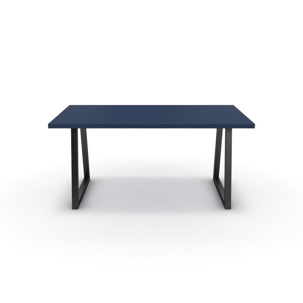 Étkezőasztal - Bala fekete lábbal - Tiroli kék, méret: 160x90