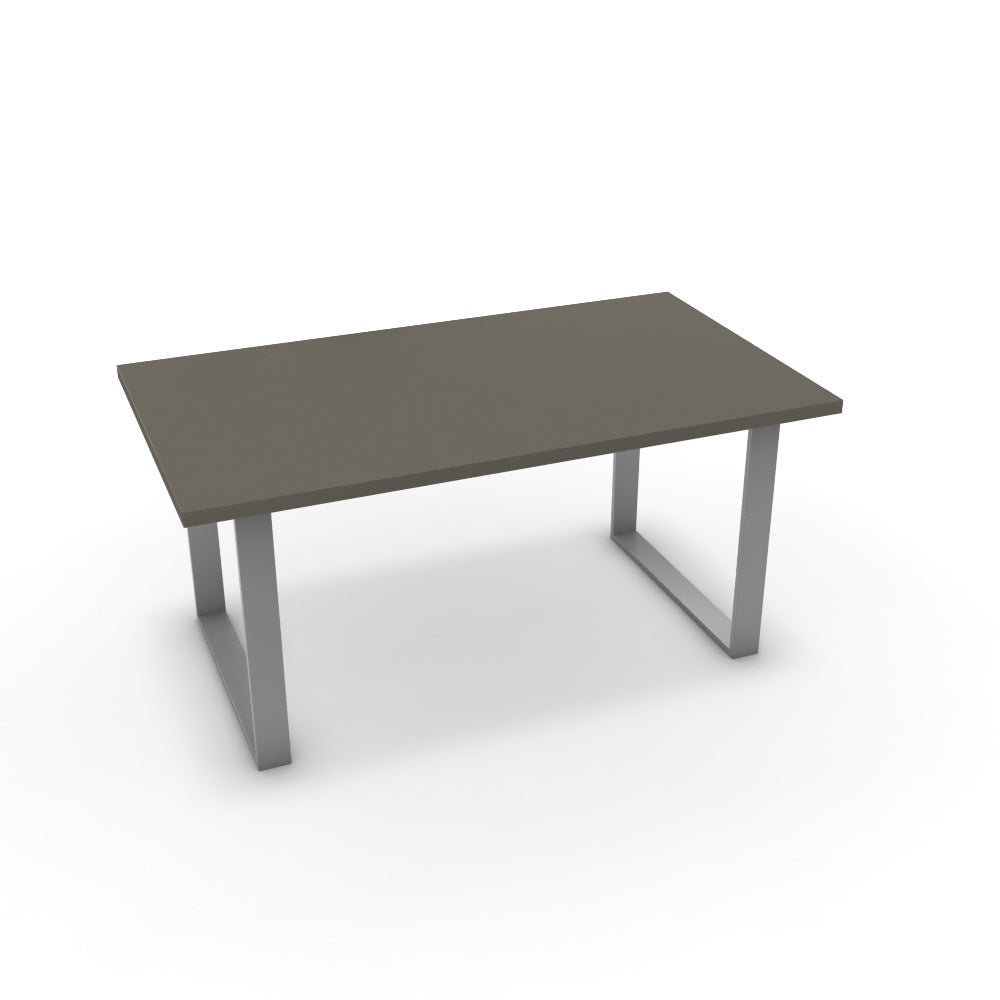 Étkezőasztal - Antara festett ezüst lábbal - Fosszil szürke, méret: 160x90